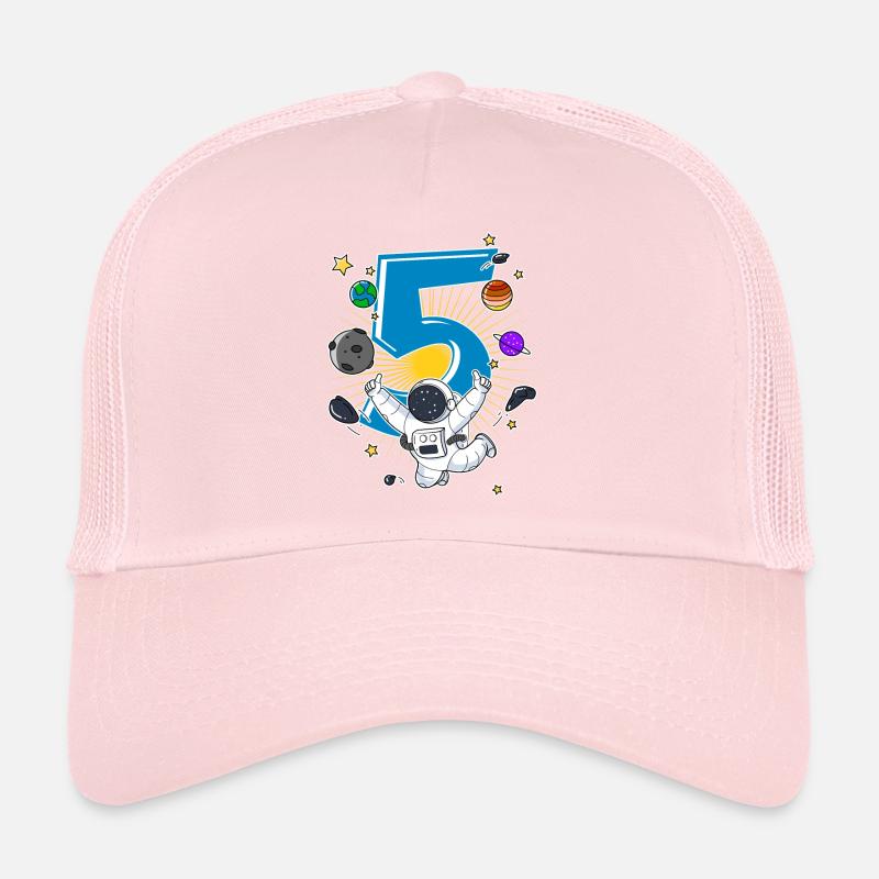 Astronaute 5 ans Space Rocket 5e anniversaire Casquette trucker 