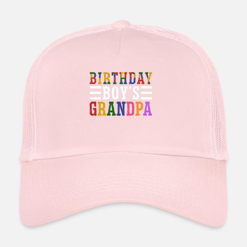 Anniversaire Garçon Grand-père Blocs de construction Casquette trucker 