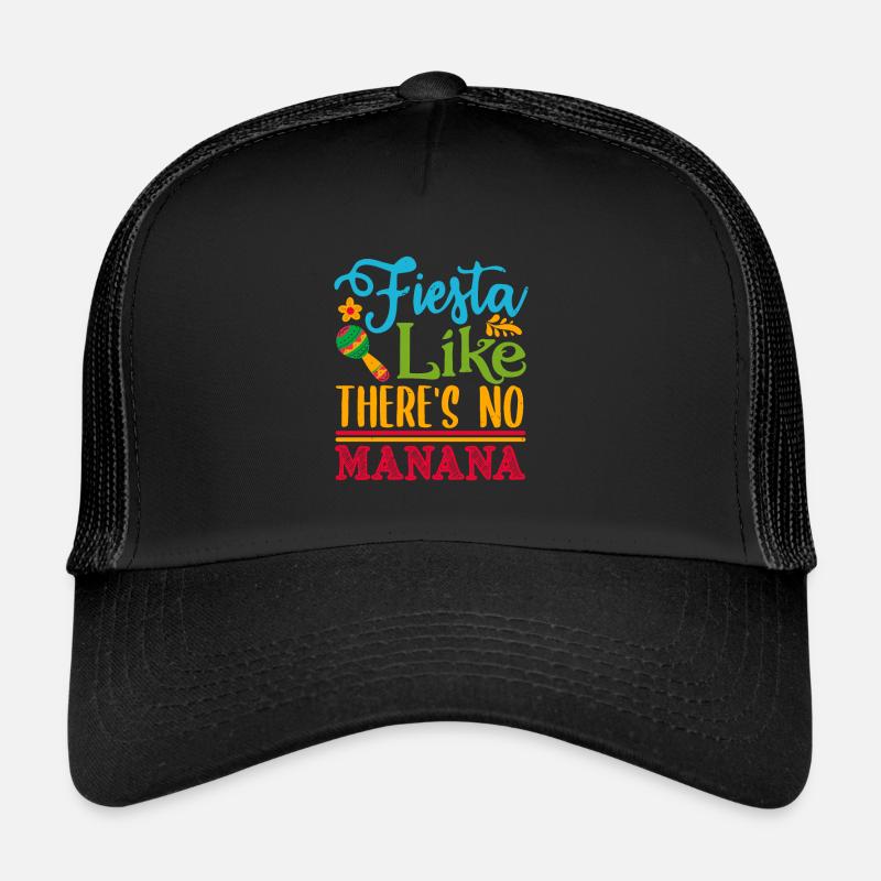 FIESTA COMME S’IL N’Y AVAIT PAS DE MANANA - Casquette trucker  - noir/noir