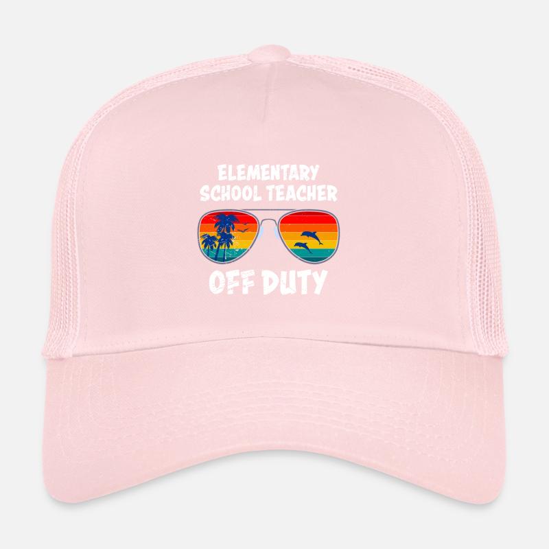 Classe d’école primaire de vacances Enseignant en congé Enseignant Casquette trucker 