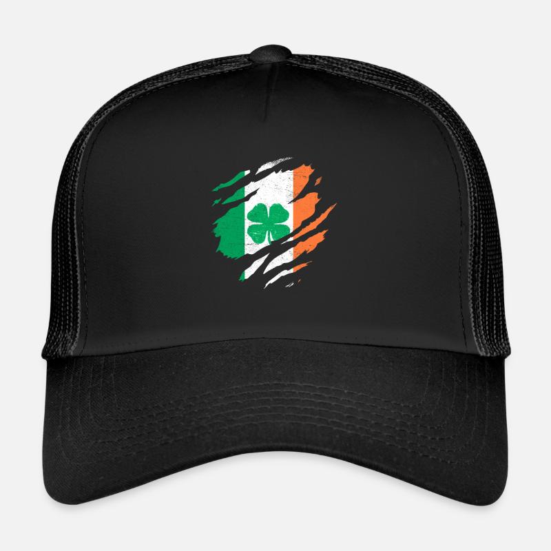 IRELAND IRISH FLAG ÉIRE CLOVERLEAF IRELAND Trucker Cap