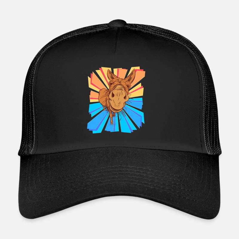 Esel Geschenk Huftiere Muli Pferd Pony Kinder Kind Trucker Cap