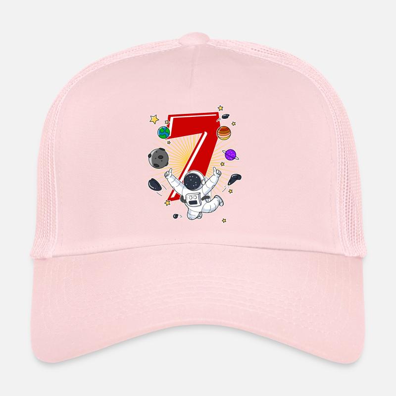 Astronaute 7 ans Space Rocket 7e anniversaire Casquette trucker 