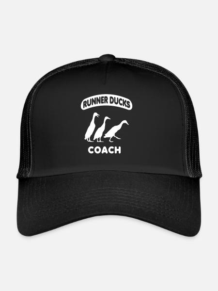 Canard courant Canard indien Canard de canard - Casquette trucker  - noir/noir - Devant
