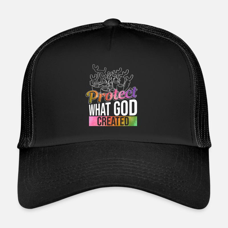Protégez la création de Dieu, les récifs Casquette trucker 