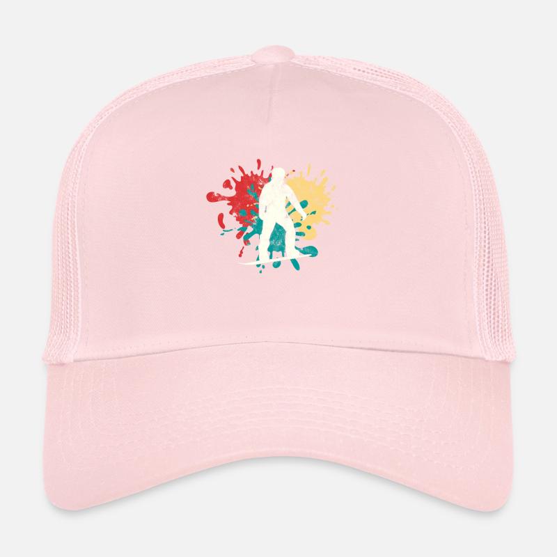 Snowboarding Silhouette Trucker Cap