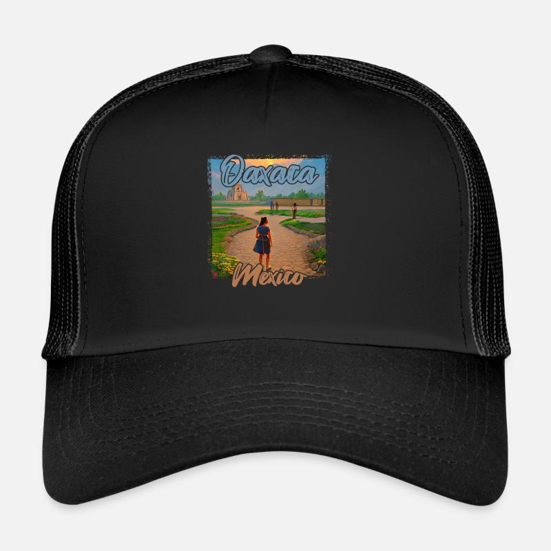 Coucher de soleil à Oaxaca, Mexique Casquette trucker 