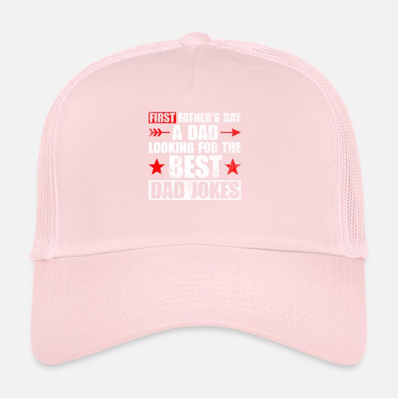 First Father's Day Dad First Time Dad Gift Trucker Cap