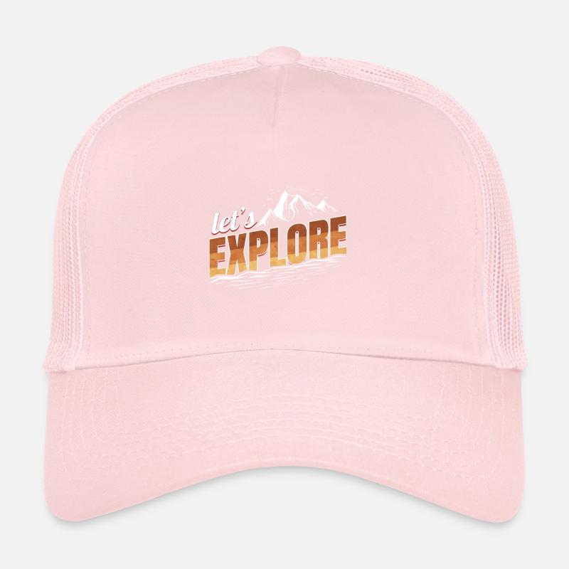 Logo Let’s Explore On Camping Casquette trucker 