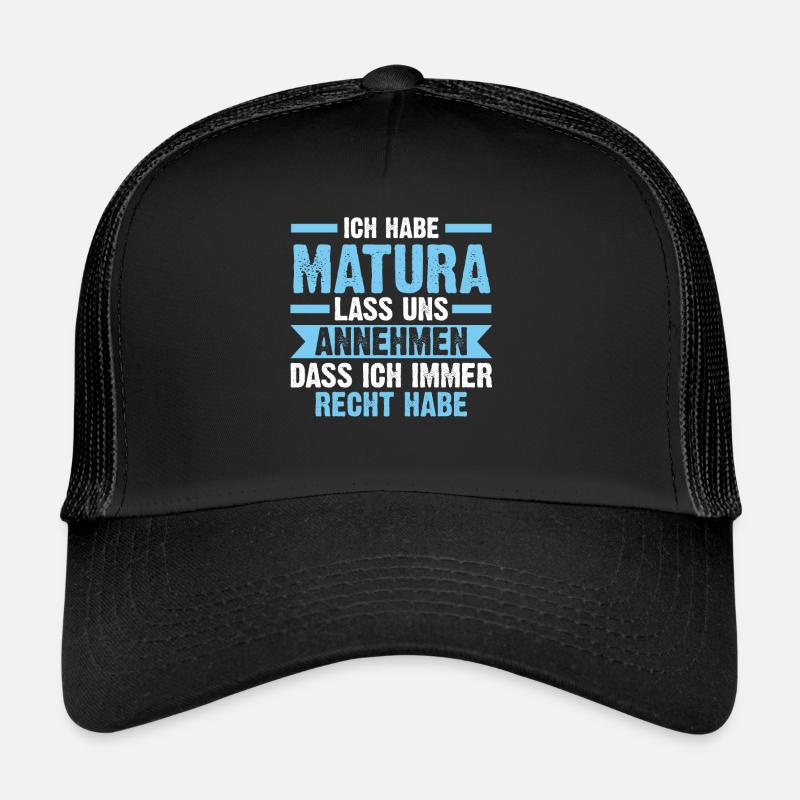 Matura Prüfung Schulabschluss Geschenk Trucker Cap