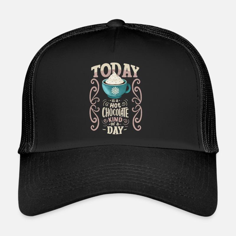 Heisse Schokolade, lustiger Spruch, Typografie Trucker Cap