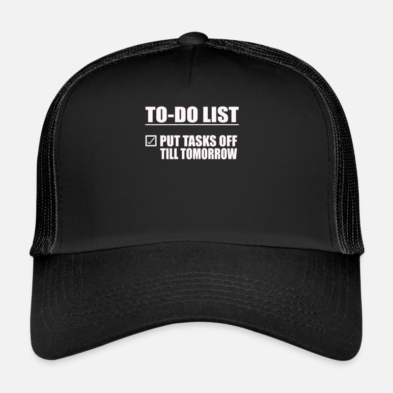 lustige To-Do liste Relaxing Design Heute mach Trucker Cap