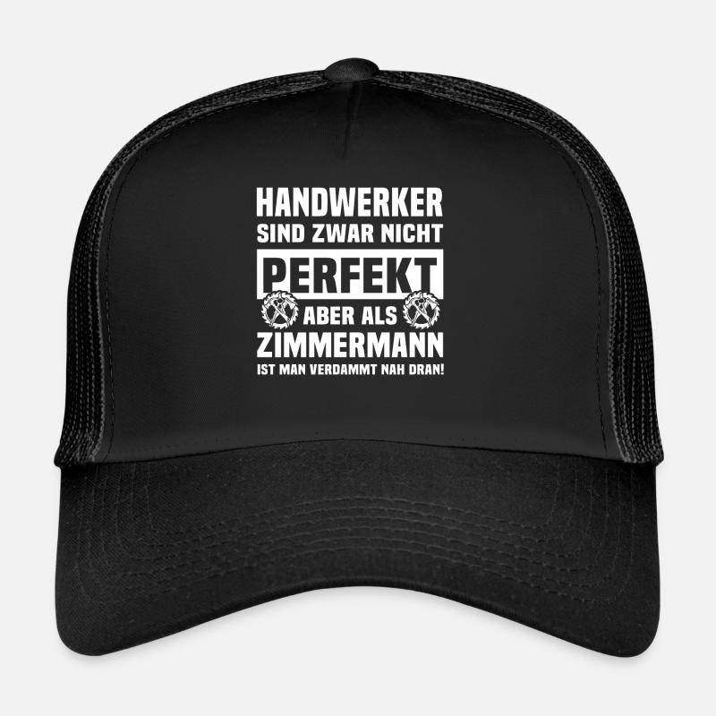 Zimmermann Zimmern Zimmerer - Trucker Cap - Schwarz/Schwarz