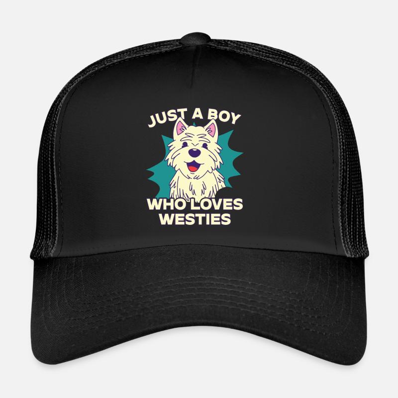 West Highland White Terrier Westie Casquette trucker 
