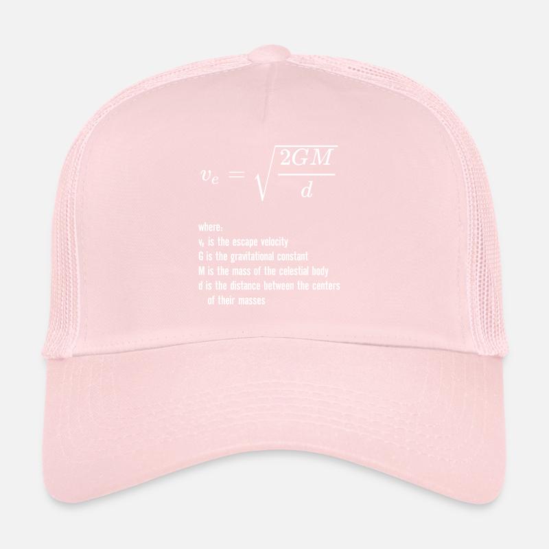 Vitesse d’échappement Gravité Physique Rocket Science Casquette trucker 