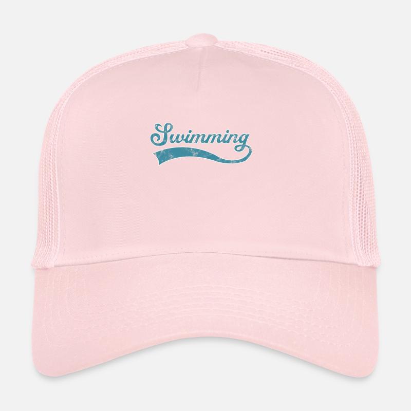 Lettrage de natation Casquette trucker 
