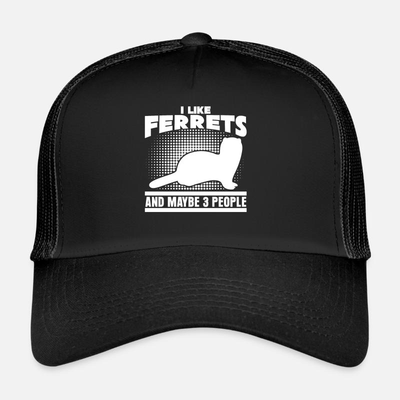 Frettchen lustiger Spruch Trucker Cap
