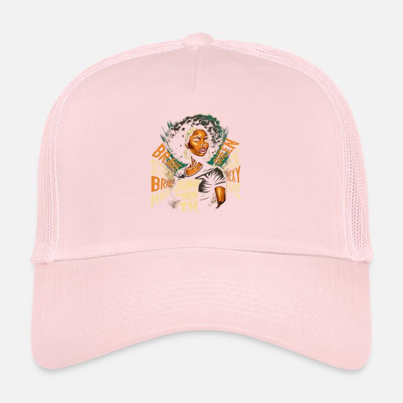 Juneteenth BLM Black Pride Woman Stark Black Casquette trucker 