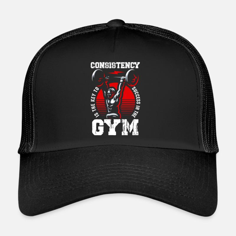 Gym - Trucker Cap - Schwarz/Schwarz