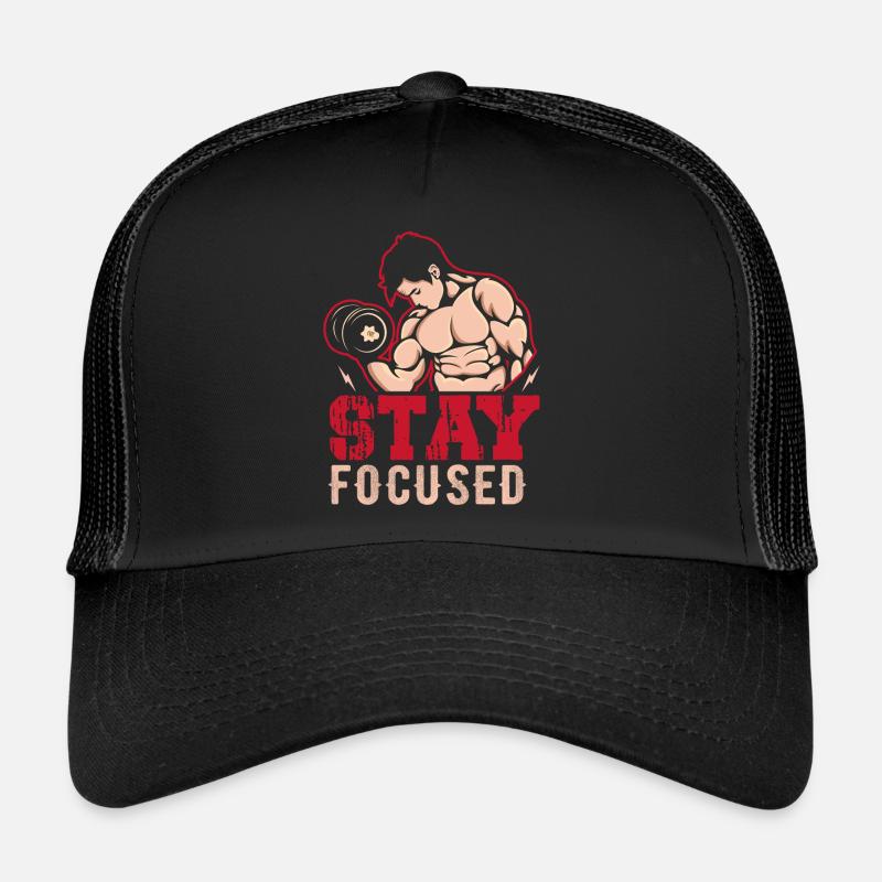 Stay Focused - Trucker Cap - black/black