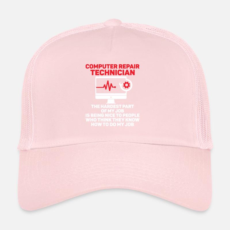 Technologie de soutien à la réparation d’ordinateurs Casquette trucker 