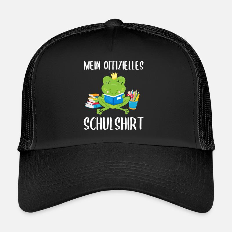 Frosch Schulshirt Schulbeginn Schule Geschenk Trucker Cap