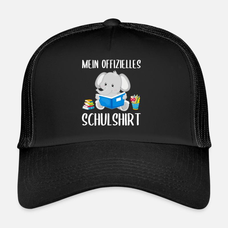 Elefant Schulshirt Schulbeginn Schule Geschenk Trucker Cap