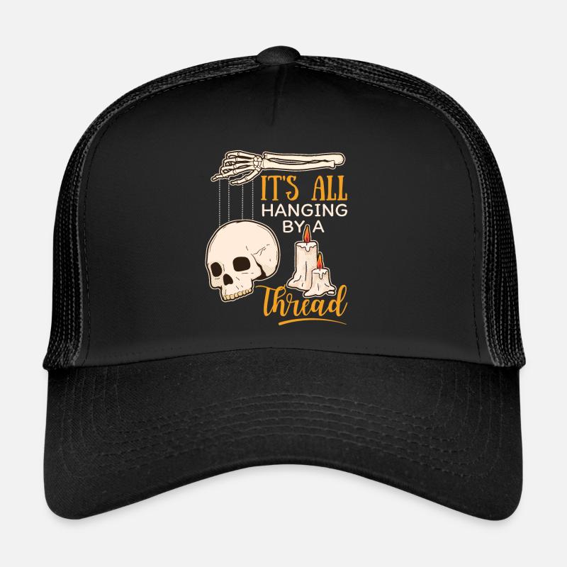 Skull Skull, Marionette, Skeleton Hand, Saying Trucker Cap