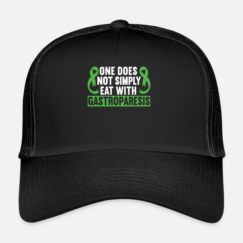 Man isst nicht einfach mit Gastroparese Trucker Cap