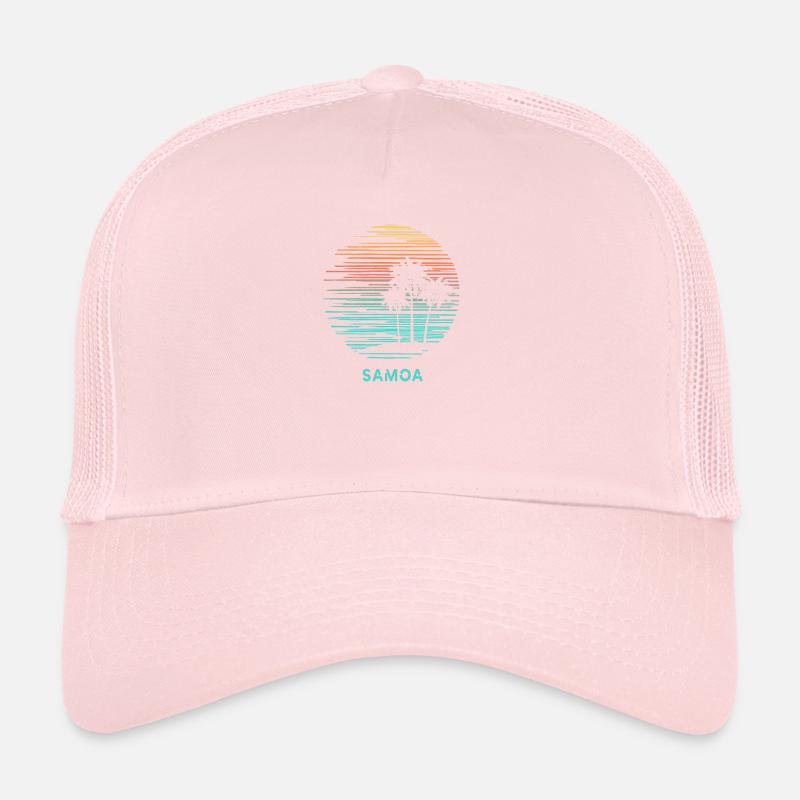 Samoa Polynésie Cool Souvenir Vacances Artistique Casquette trucker 