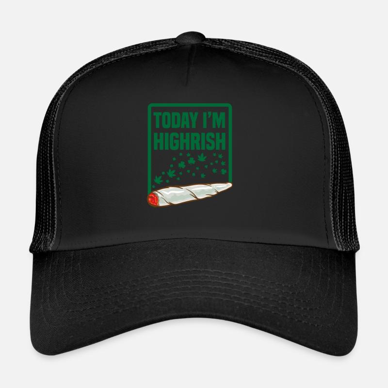 weed lover cannabis smoking st. paddy's day gift Trucker Cap