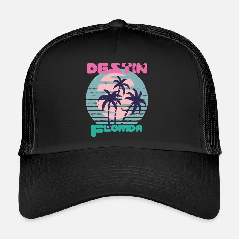 Destin Surf Floride Vacances Palm Beach Ocean Casquette trucker 