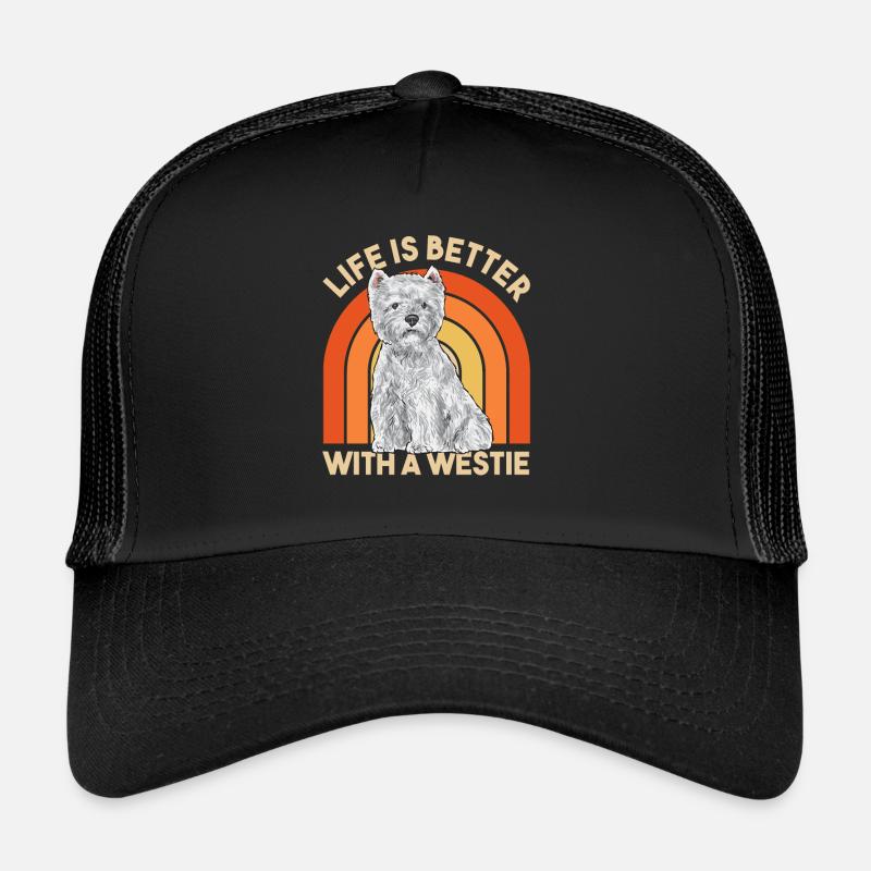 West Highland White Terrier Westie Casquette trucker 