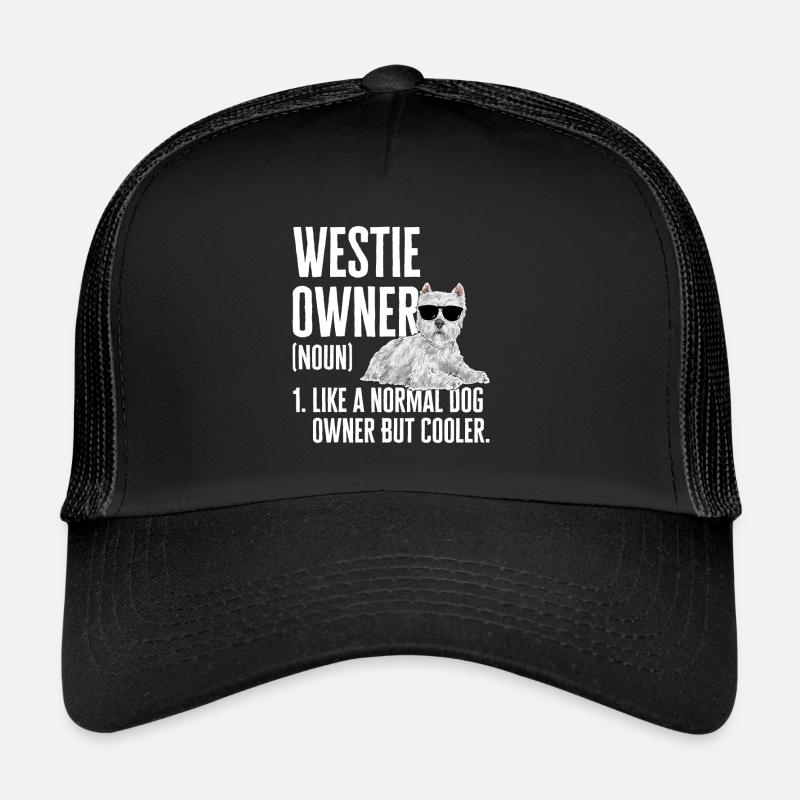 West Highland White Terrier Westie Casquette trucker 