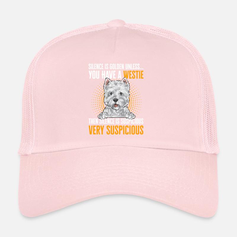 West Highland White Terrier Westie Casquette trucker 