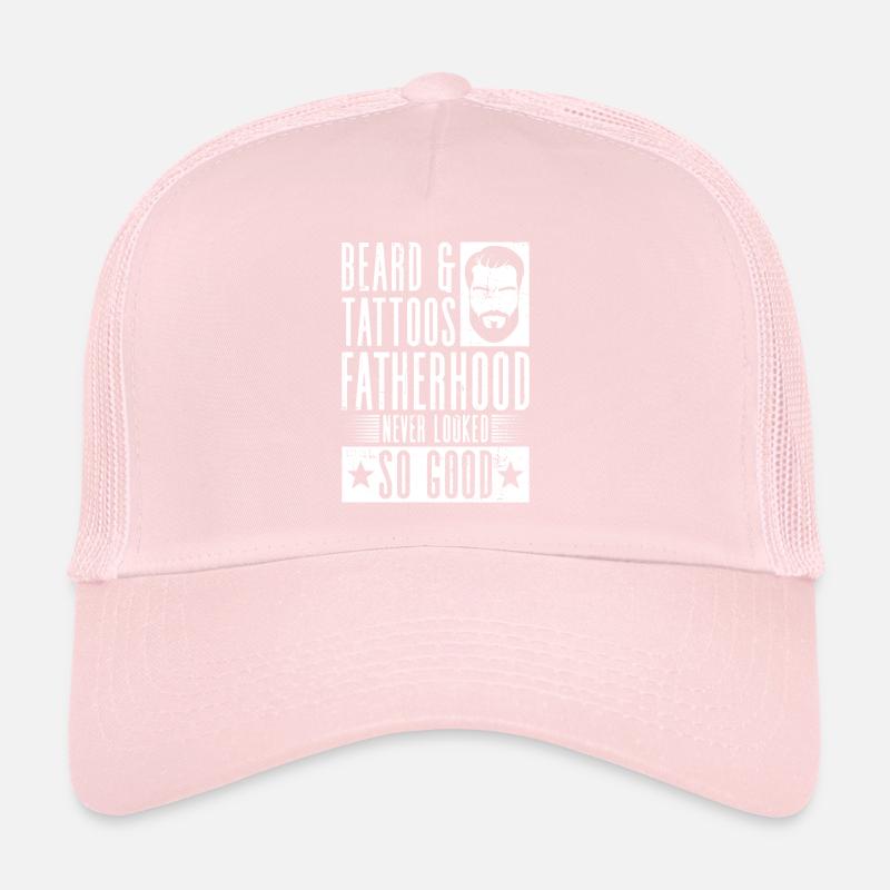 Beard & tattoos, fatherhood has never looked so good Trucker Cap