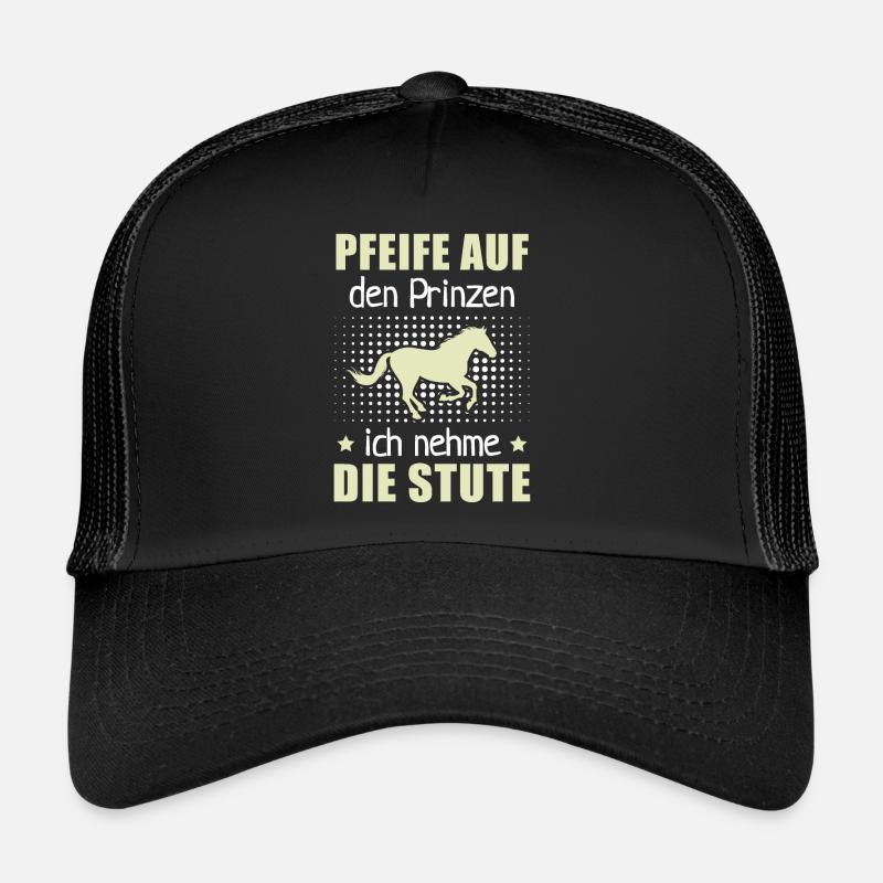 Pfeife Prinzen Nehme Stute Pferdezüchter Reithof Trucker Cap