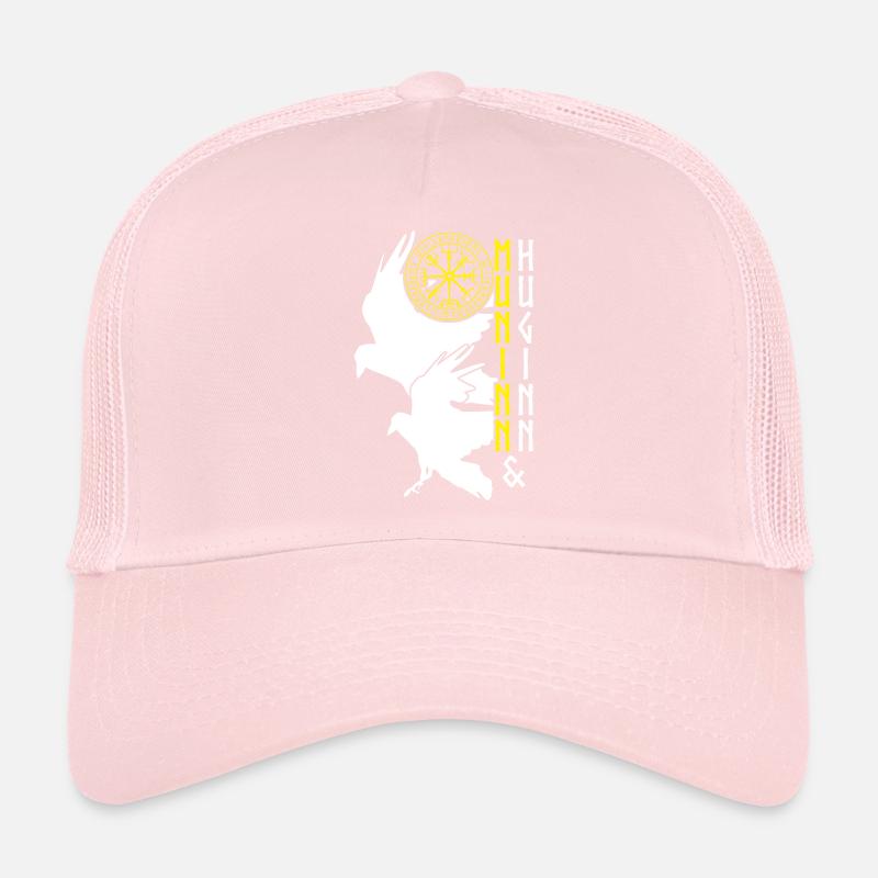 Corbeau Vegvisir Viking Corbeaux Casquette trucker 
