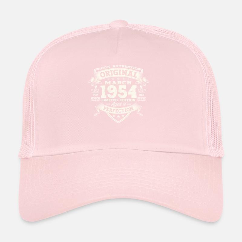 69th birthday Mann Original March Born 1954 Trucker Cap