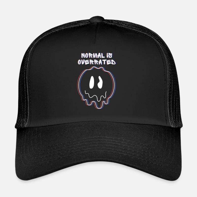 Normal is overrated gift quote 3D effect Trucker Cap