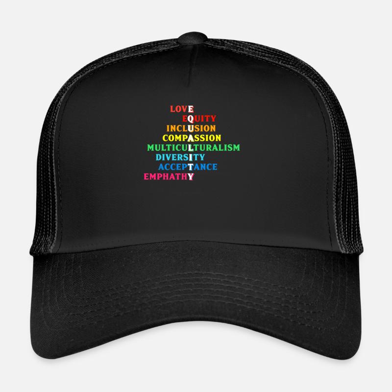 Inclusion Acceptation handicap Solidarité Casquette trucker 