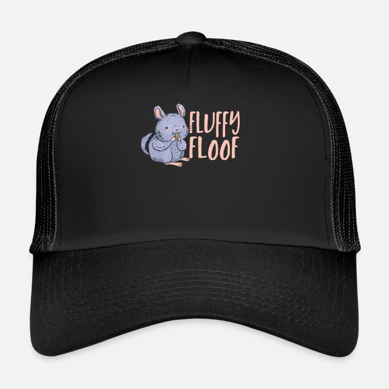 Fluffy Floof Chinchilla Mom Trucker Cap