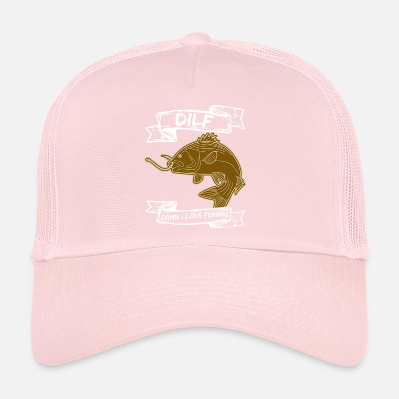 Pêche Pêcheur Pêche Hameçon Pêcheur Ange Casquette trucker 