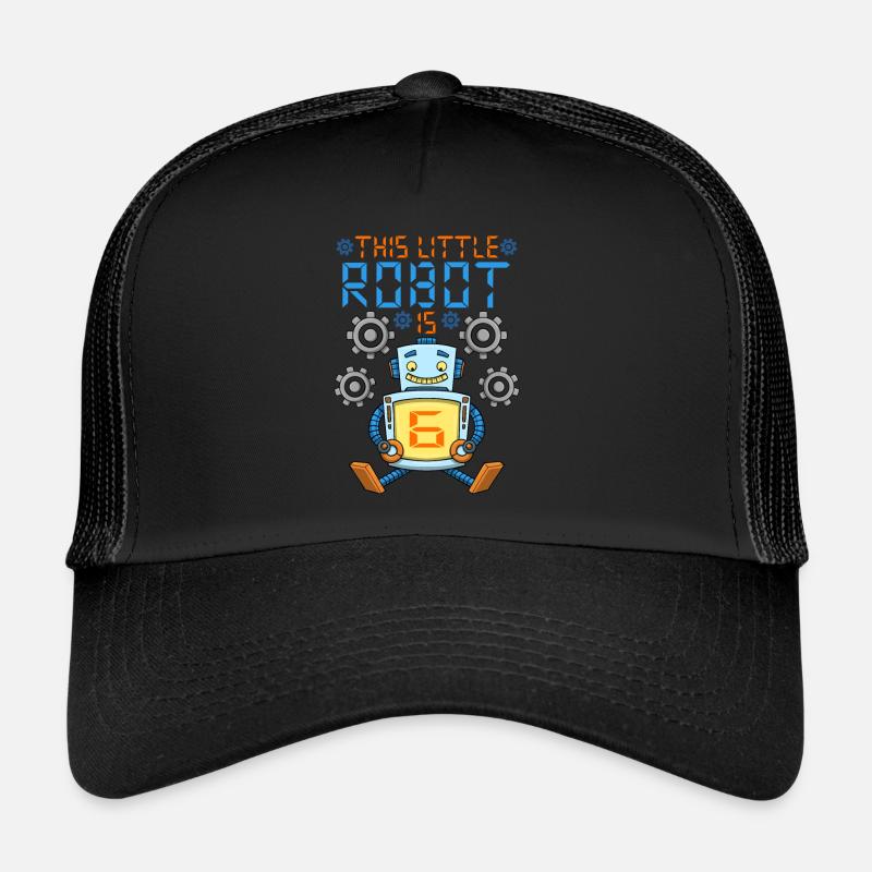Roboter Geburtstag Outfit Junge 6. Roboter Geburtstagsfeier Trucker Cap