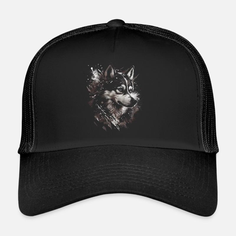 Siberian Husky Dog Trucker Cap