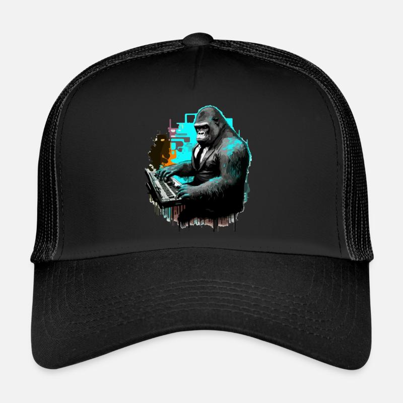 Le gorille musicien Casquette trucker 