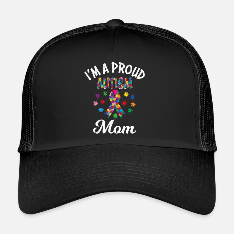 Fière maman de la conscience de l’enfant autiste Casquette trucker 