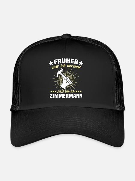 Zimmermann Zimmerer Zimmerei - Trucker Cap - Schwarz/Schwarz