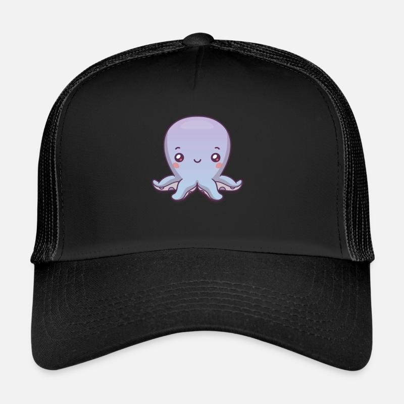 Octopus Cute Cute Kids Octopus Trucker Cap