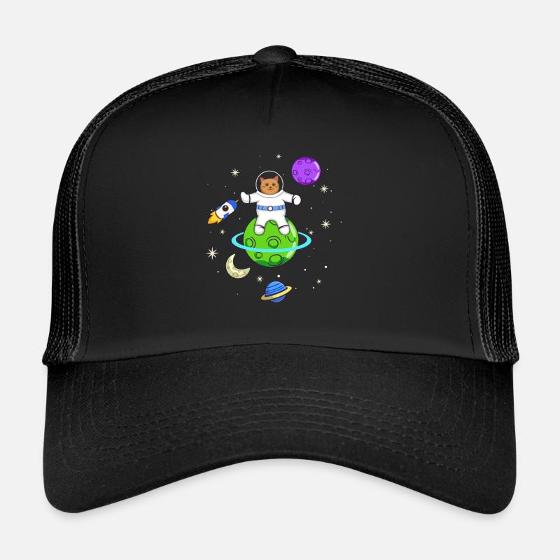 Astronaut Lovers Cat Propriétaires Casquette trucker 